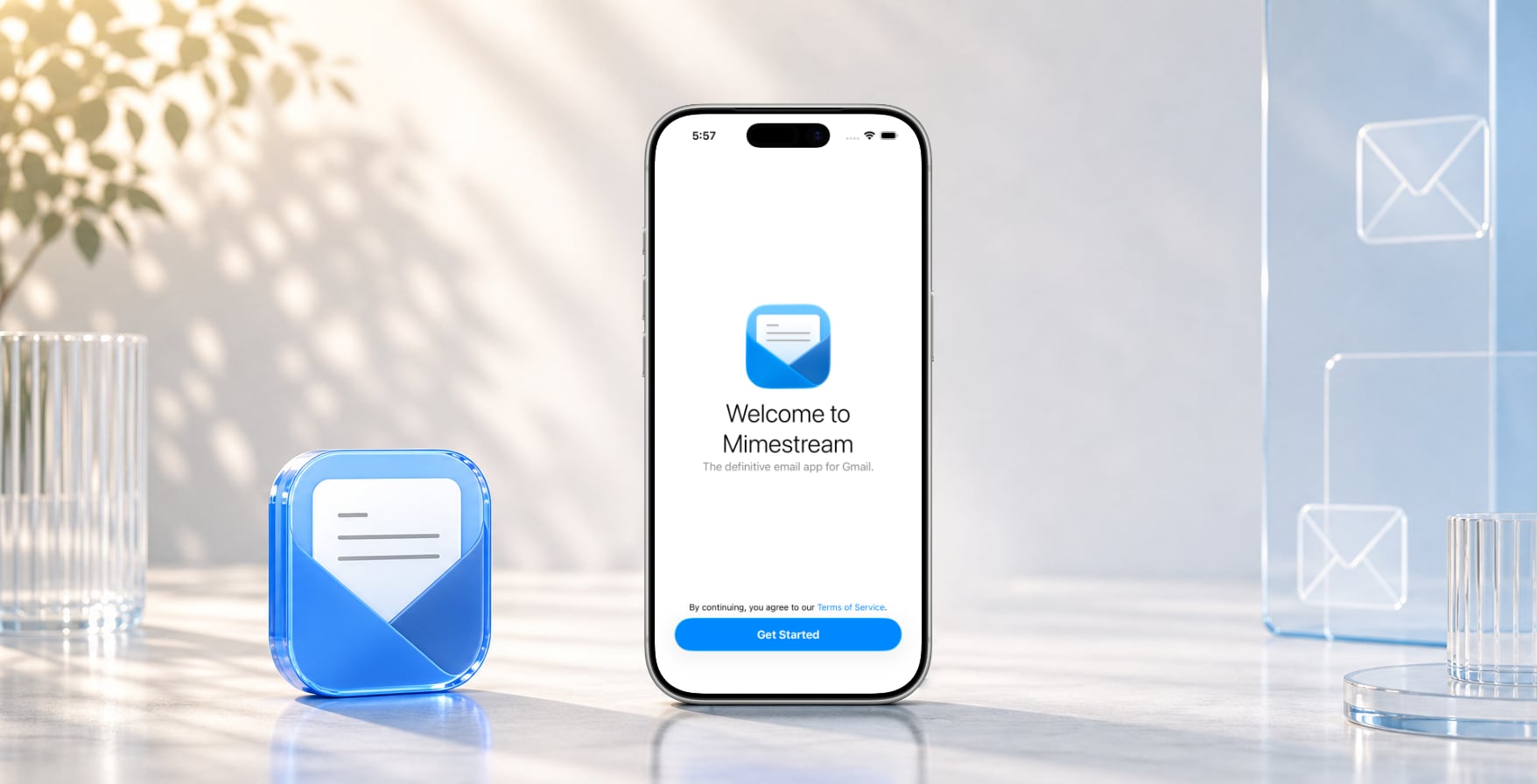 Mimestream for iOS running on iPhone