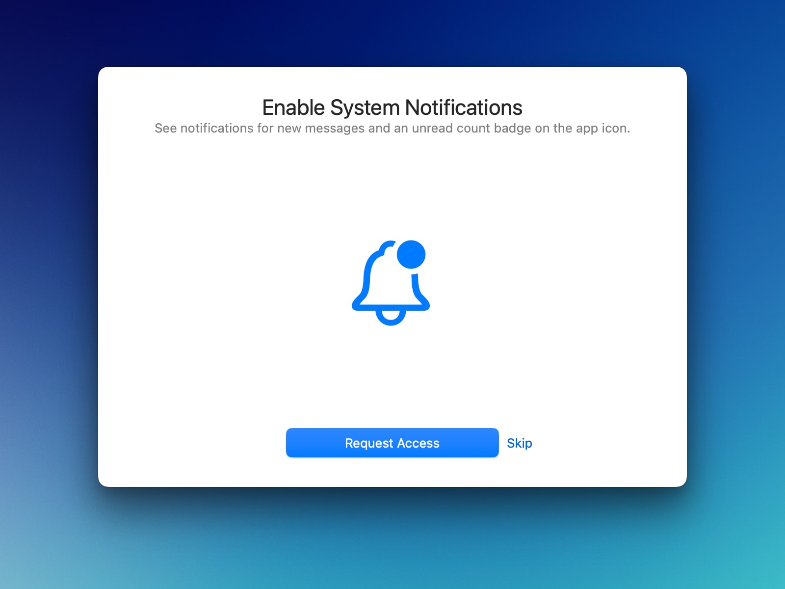 Enable System Notifications