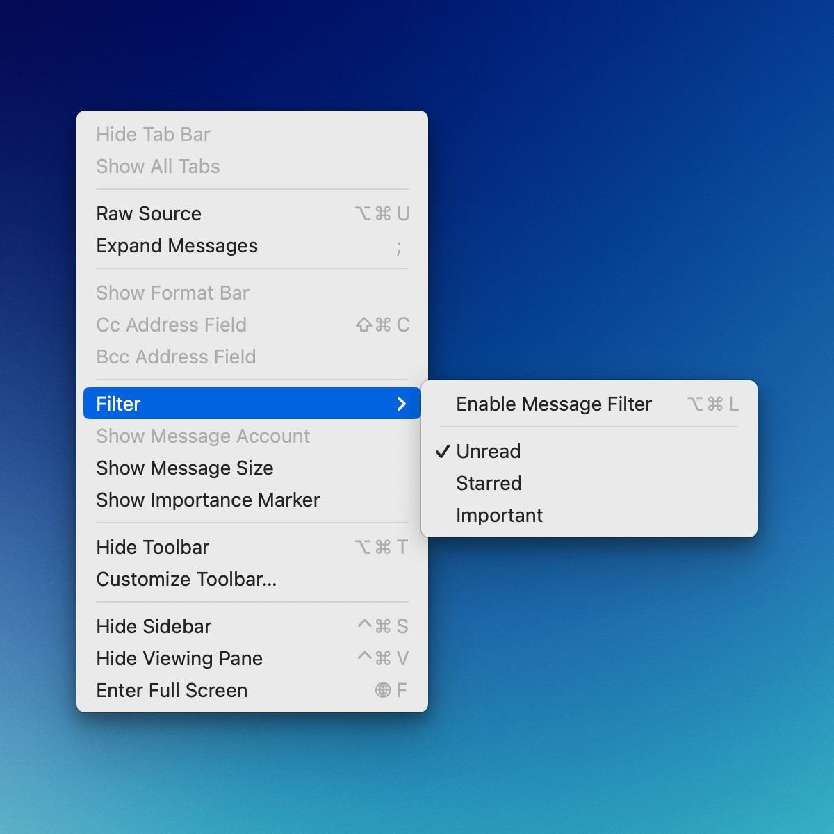 Message List Filter