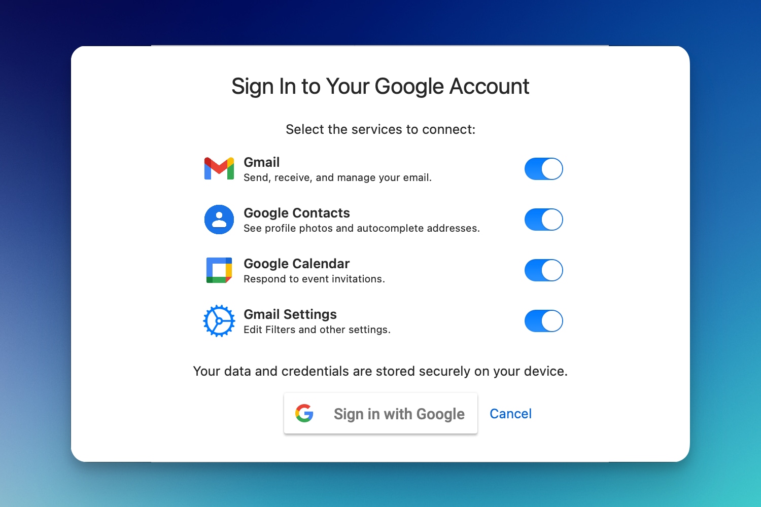 Sign In With Google